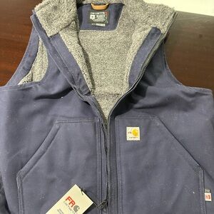 Carhartt Flame-Resistant Duck Sherpa Lined Vest NWT